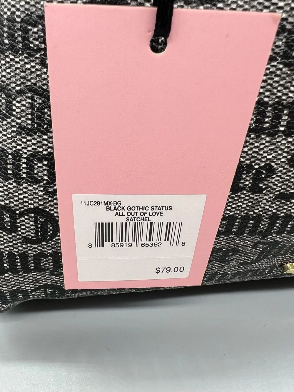 Juicy couture all out love satchel purse